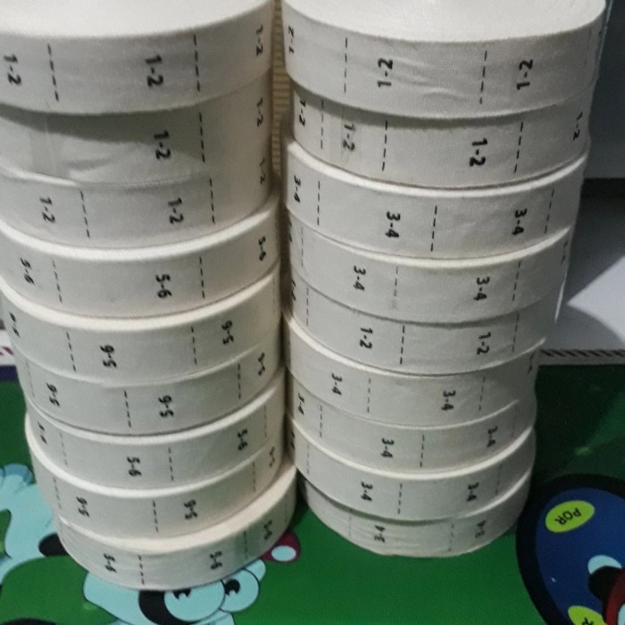 

sablon label size bahannkatun Kode 1092