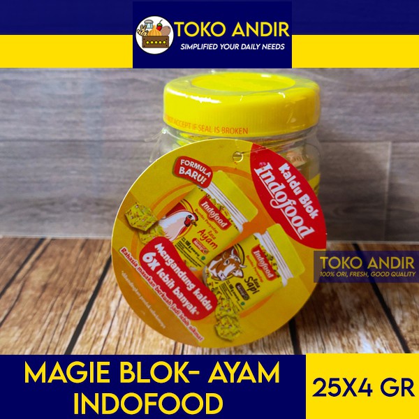 

HJE Indofood Maggie Blok Penyedap Rasa Ayam/Sapi (25bok x 4gr