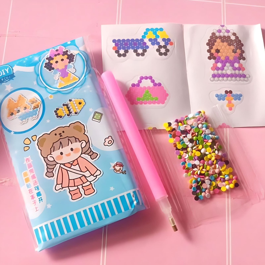 

Promo !!! Mainan Edukasi Stiker Manik Diamon Sticker Kerajinan