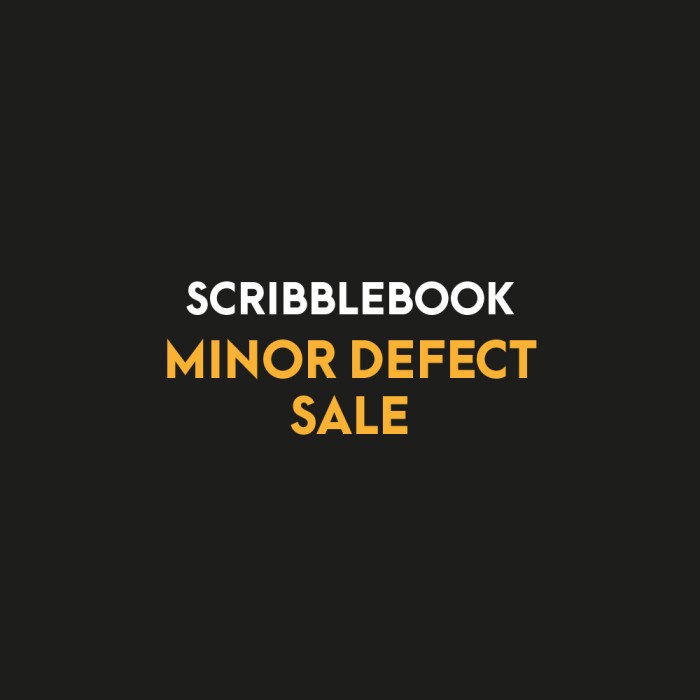 

SCRIBBLEBOOK MINOR DEFECT SALE