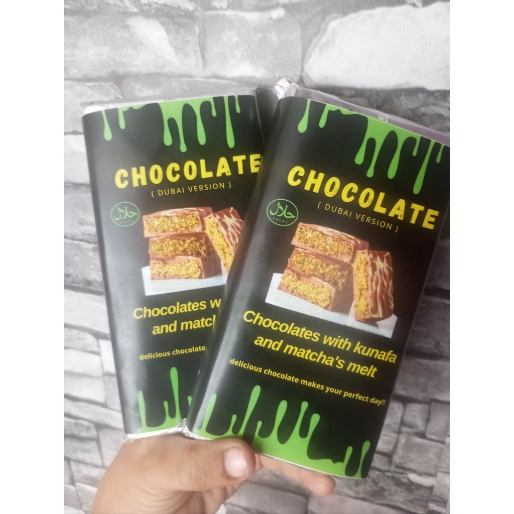 

Coklat ala Dubai ukuran besar berat 260g