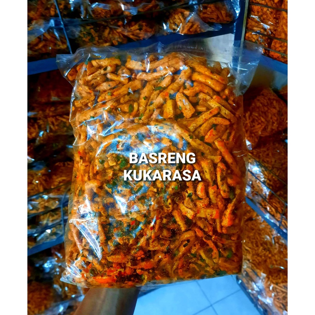 

500 GRAM BASRENG PEDAS DAUN JERUK / BASRENG VIRAL /BASRENG BUMBU CIKRUH/BASRENG EXTRA PEDAS /