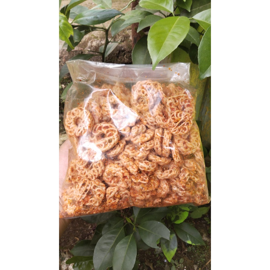 

seblak krupuk mawae rafael pedas daun jeruk /cemilan gurih pedas isi 1kg