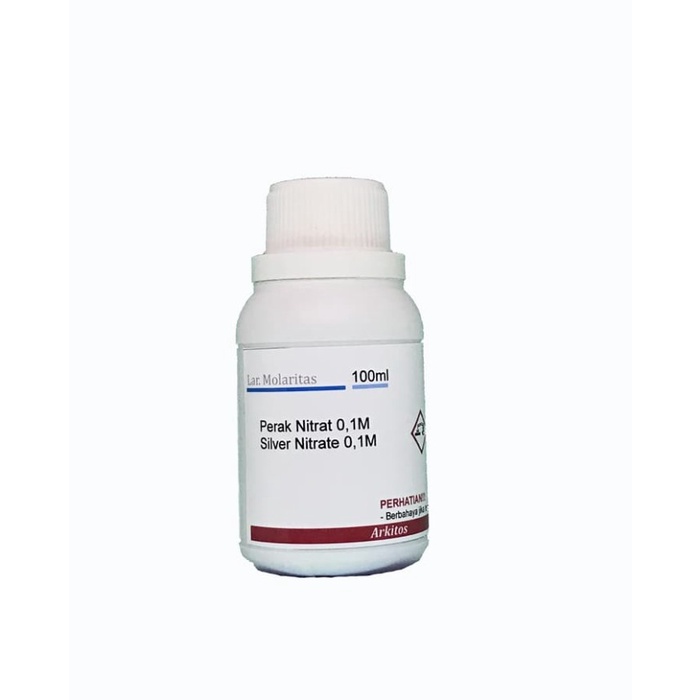 JTTOP" LARUTAN PERAK NITRAT 0,1M AGNO3 0,1MOLAR, SILVER NITRAT, ARKITOS