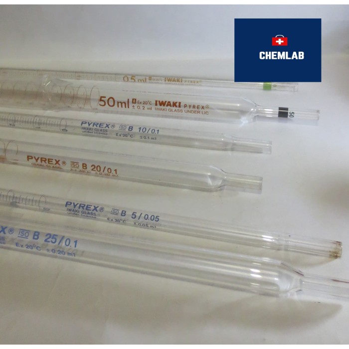 JTTOP" MEASURING PIPET 10 ML IWAKI PYREX / PIPET UKUR