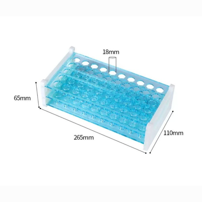 JTTOP" RAK TEST TUBE PLASTIK