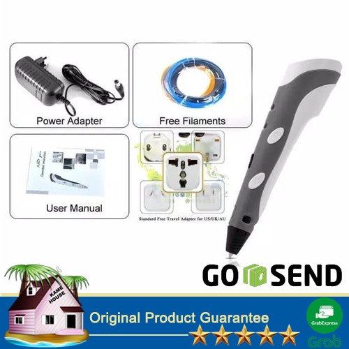 

3D Printing Pen Stereoscopic Printing Pen For 3D Drawing Ready Stock