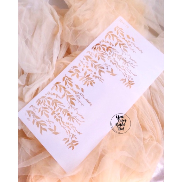 

Hanging Leaves Stencil Type 2