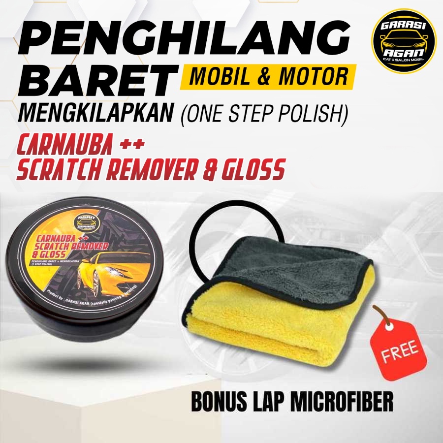 Promo  Penghilang Baret Body Mobil Motor Carnauba Scratch Remover Garasi Agan