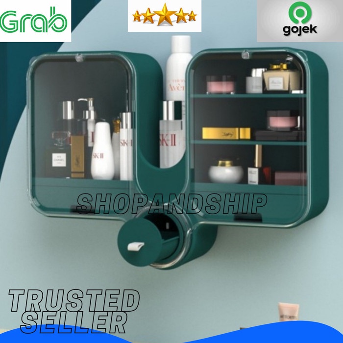 Tempat Kosmetik Gantung / Rak Menyimpan Make Up / Rak Modern