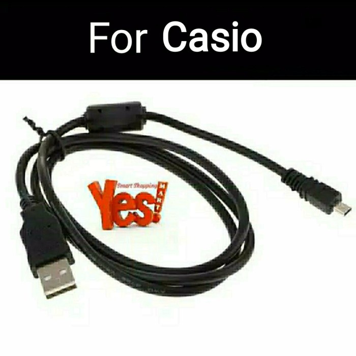 JAYAmart- Kabel USB Data Kamera Casio Exilim EX-H50 JE10 N20 S8 Z800 ZS5 QV-R200