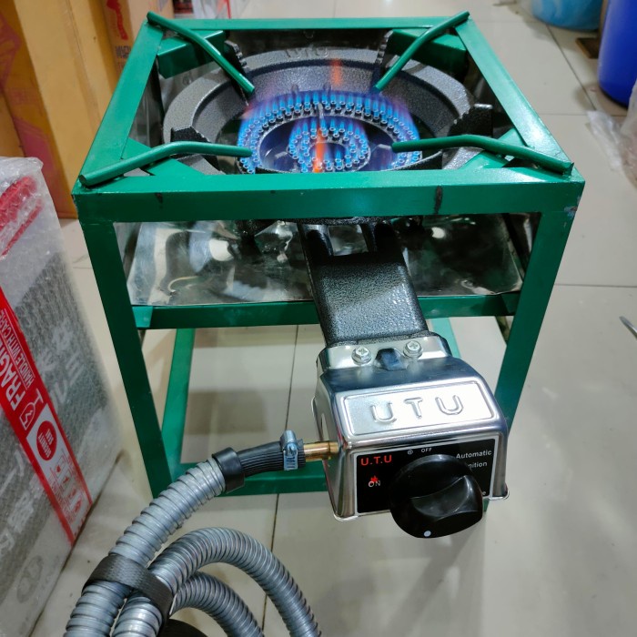 TERBARU kompor gas 1 tungku 1 set lengkap/kompor gas besar api seribu