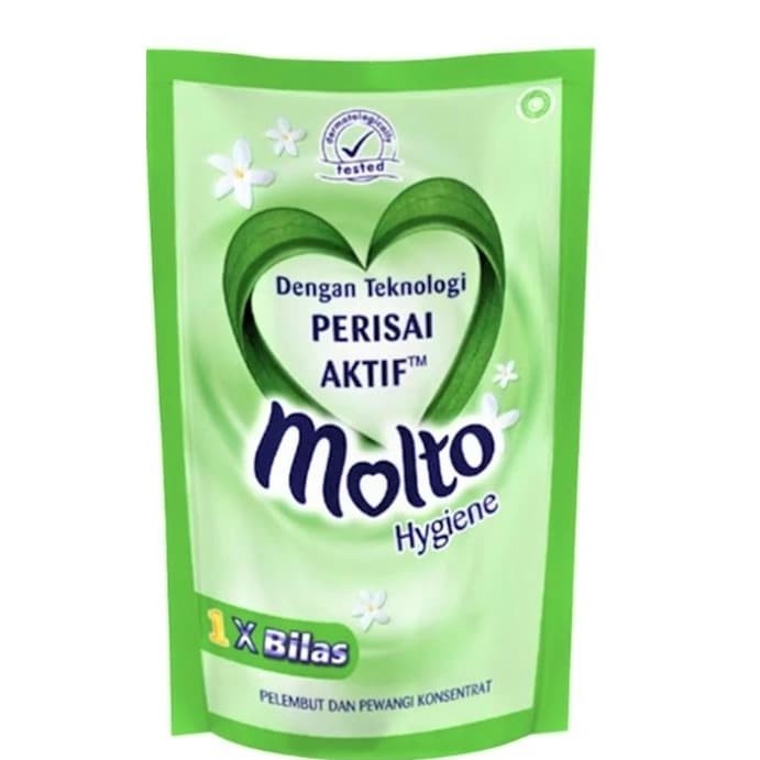 PEWANGI PELEMBUT PAKAIAN ANTI BAKTERI 800 ML MOLTO HYGIENE SOFTENER