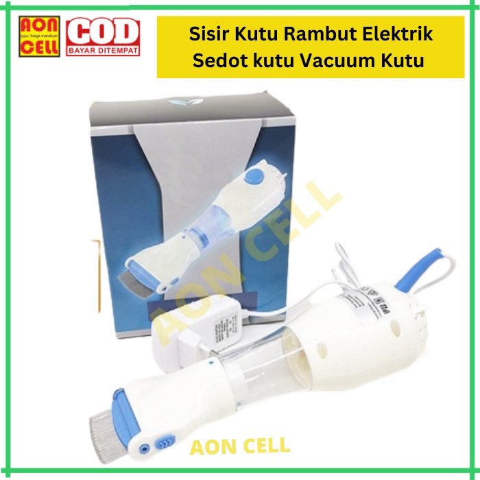 Sisir Serit Penghilang Kutu Rambut Elektrik Vacum Vakum Vcomb V-Comb Termurah Best Quality Asli 100%