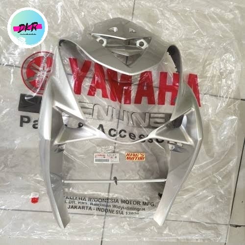 Tameng Depan Cover Lampu Yamaha Mio Soul Karbu Silver Kode 1352