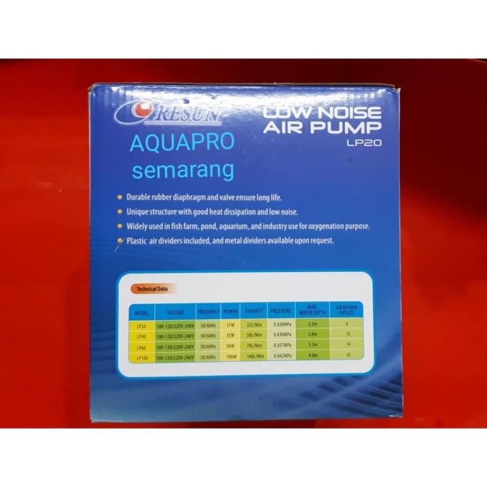 Pompa Udara Airpump Aerator Resun LP20 (LP 20)