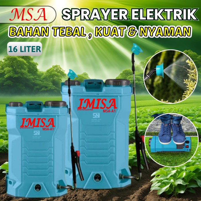 Sprayer Elektrik Msa-16 Liter Alat Semprot Tanaman Pertanian #Gratisongkir