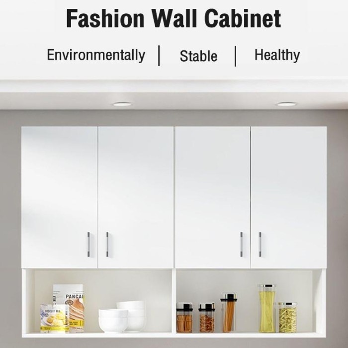 SALE Kitchen Set Atas 4 Pintu Lemari Dapur Lemari Serbaguna Lemari Gantung Dapur Rak Atas Dapur