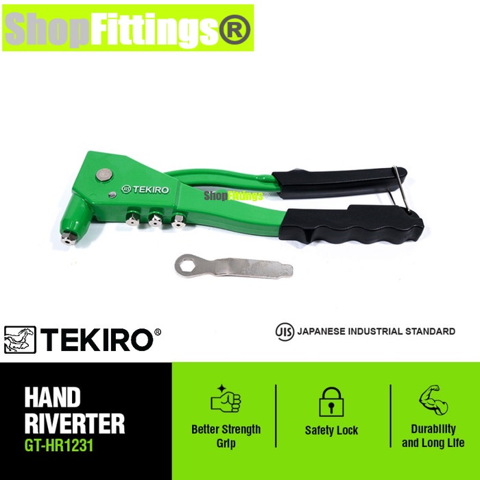 BEST SELLER TEKIRO Tang Rivet Gun Hand Riveter Alumunium Metal Heavy Duty HR 1231
