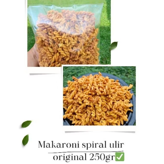 

Camilan makaroni spiral ulir original gurih manis renyah viral 250gram