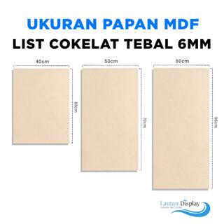 Baru Papan Mdf Wall Board Lembaran Kayu Hiasan Dinding Mdf Cokelat Polos Halus 40X60 50X70 60X90 Cm