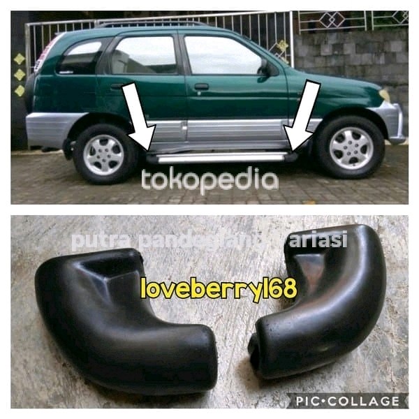 HJK Karet foot step injakan samping mobil model taruna