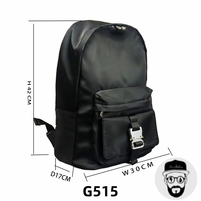 Black Alyx Backpacks Men Women 1:1 High Quality Bag Adjustable Shoulders 1017 9Sm Alyx Bags Et ing