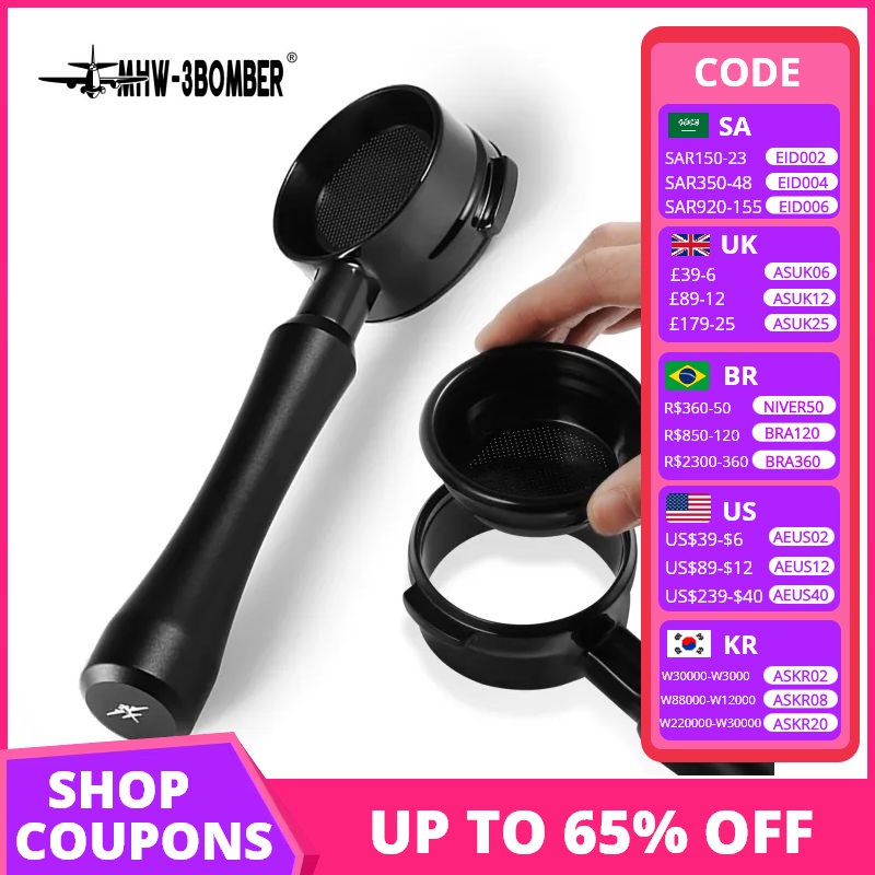 Mhw-3Bomber Bottomless Portafilter 51-58Mm For Lamarzocco/Breville/Delonghi/Gaggia/E61 Espresso