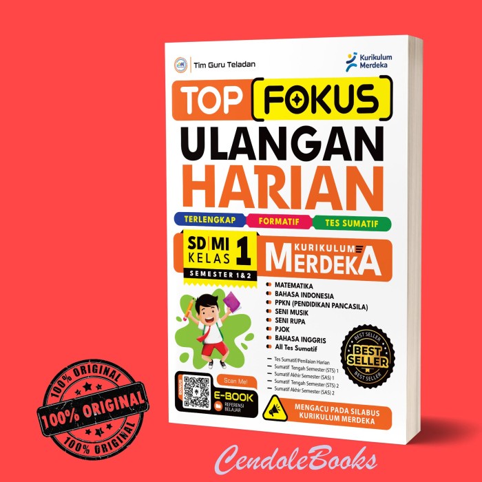 

Buku Sd : Top Fokus Ulangan Harian Kurikulum Merdeka Sd/Mi Kelas 1