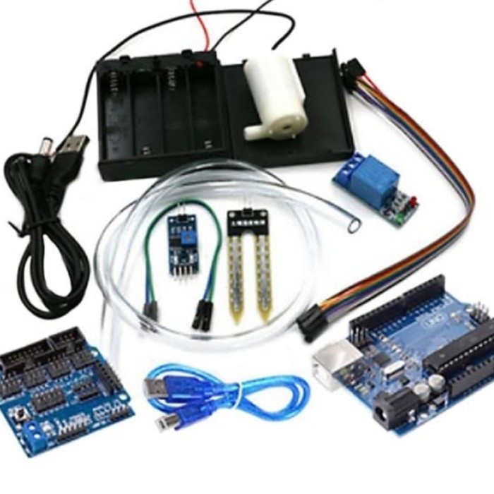 Terlaris Arduino Uno R3 Paket Kit Penyiram Tanaman Otomatis 2
