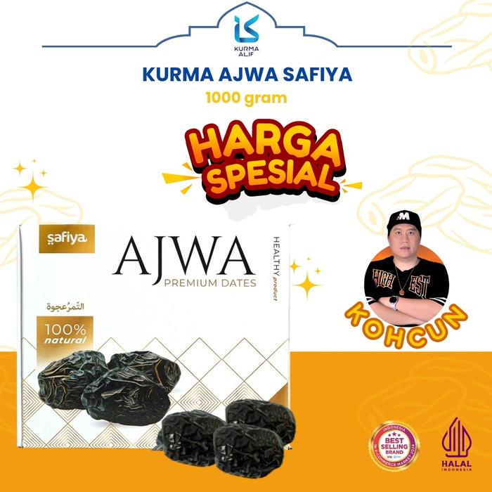 

[EXCLUSIVE] Kurma Ajwa Safiya 1 Kg Oleh Oleh Haji Umroh