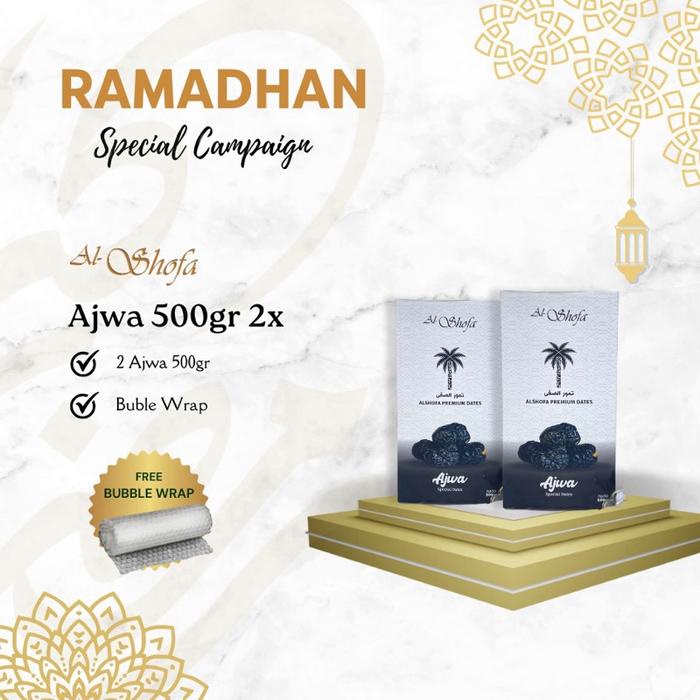 

Bundling spesial Ramadhan Kurma Ajwa 500gr x 2