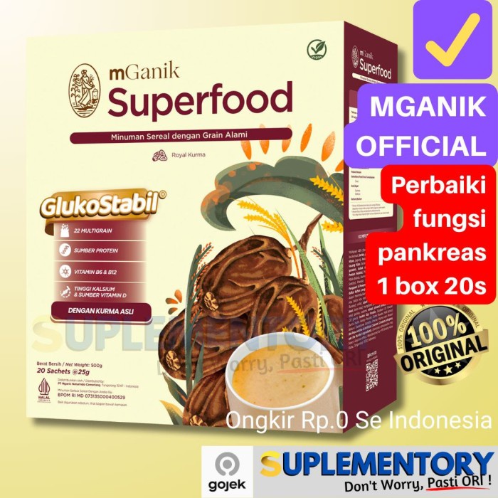 

mGanik SuperFood 1 Box isi 20 Sachet Kurma Labu