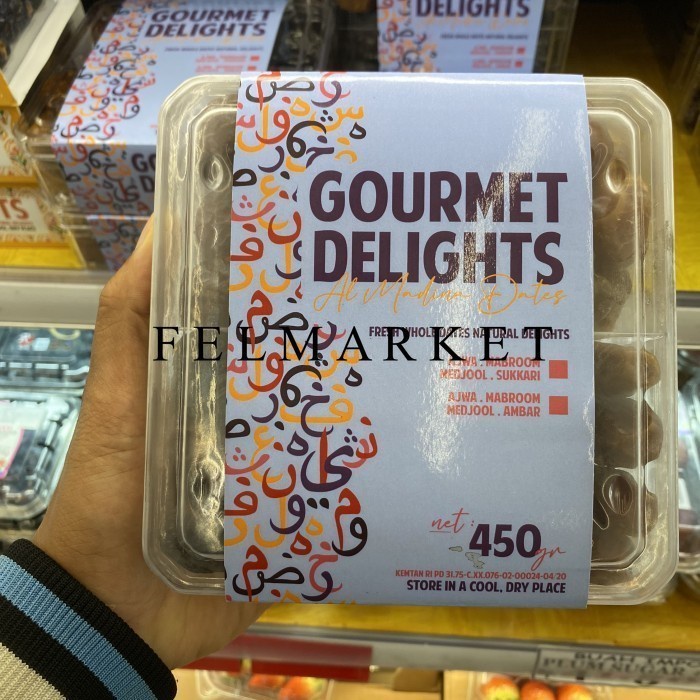 

Kurma Gourmet Delights Mix Ajwa,Mabroom,Medjool,Sukkari / Box