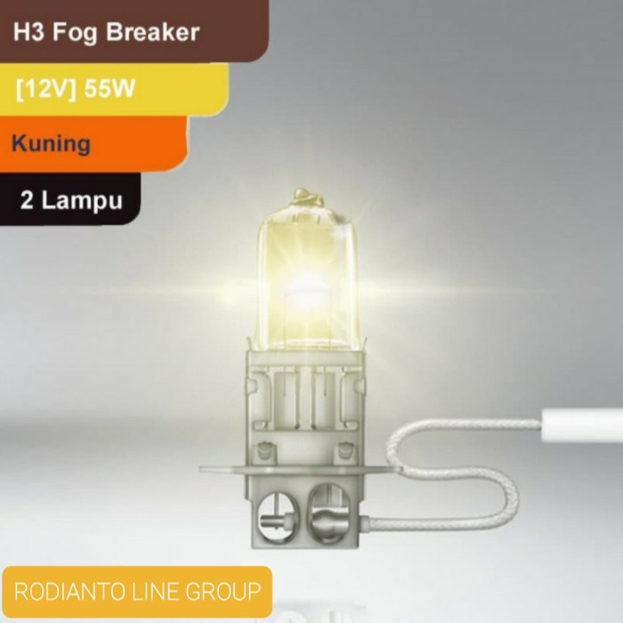 LAMPU FOGLAMP MOBIL VIOS YELLOW OSRAM H3 12V 55W 200% LEBIH KUNING DiskonJual MurahHarga DiskonObral