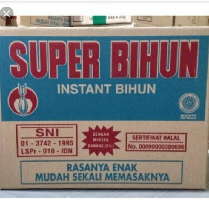 

BISA GRAB! Super Bihun Kuah Per Dus Isi 30Pcs Khusus Cargo Dan Expedisi