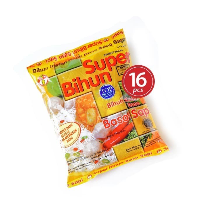 

KHUSUS GRAB! Paket I - Super Bihun Baso Cap Atoom Bulan (16 pcs)