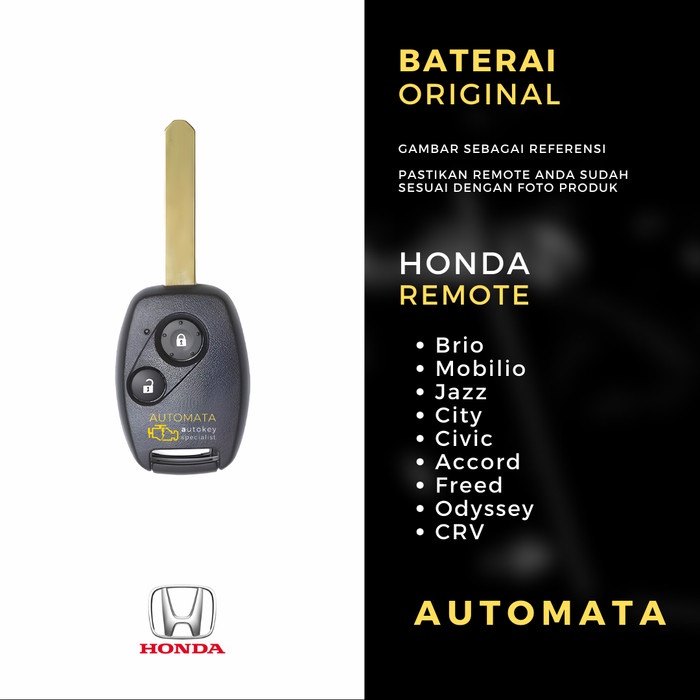 BEST BATERAI REMOTE KUNCI HONDA JAZZ GE8 ORIGINAL PANASONIC