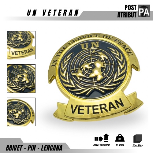 BREVET UNITED NATION VETERAN LUXURY/UN VETERAN / BREVET LUXURY / BREVET PBB / BREVET ALLOY / PIN
