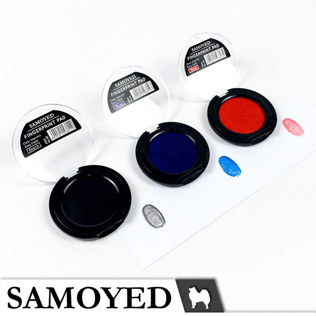 

iK! Bantalan / Bak Tinta Stempel / Cap Sidik Jari / Jempol / Fingerprint Pad Samoyed FPPD-90