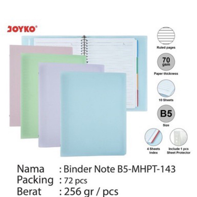 

iK! Map Binder Note A5 B5 Warna Pastel A5 / B5-MHPT-143 Joyko