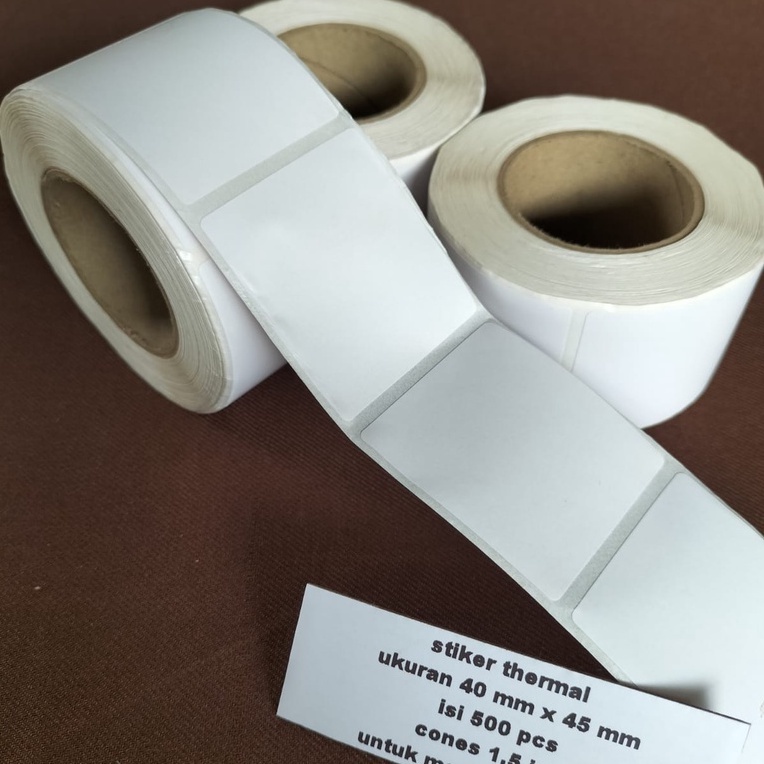 

IK! LABEL STIKER THERMAL TIMBANGAN DITAL BUAH 40X45MM - 40X45 - 40 X 45 MM (isi 500 pcs)