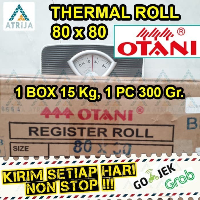 

IK! Kertas Struk Kasir Thermal Paper Roll Otani 80x80 Hitam