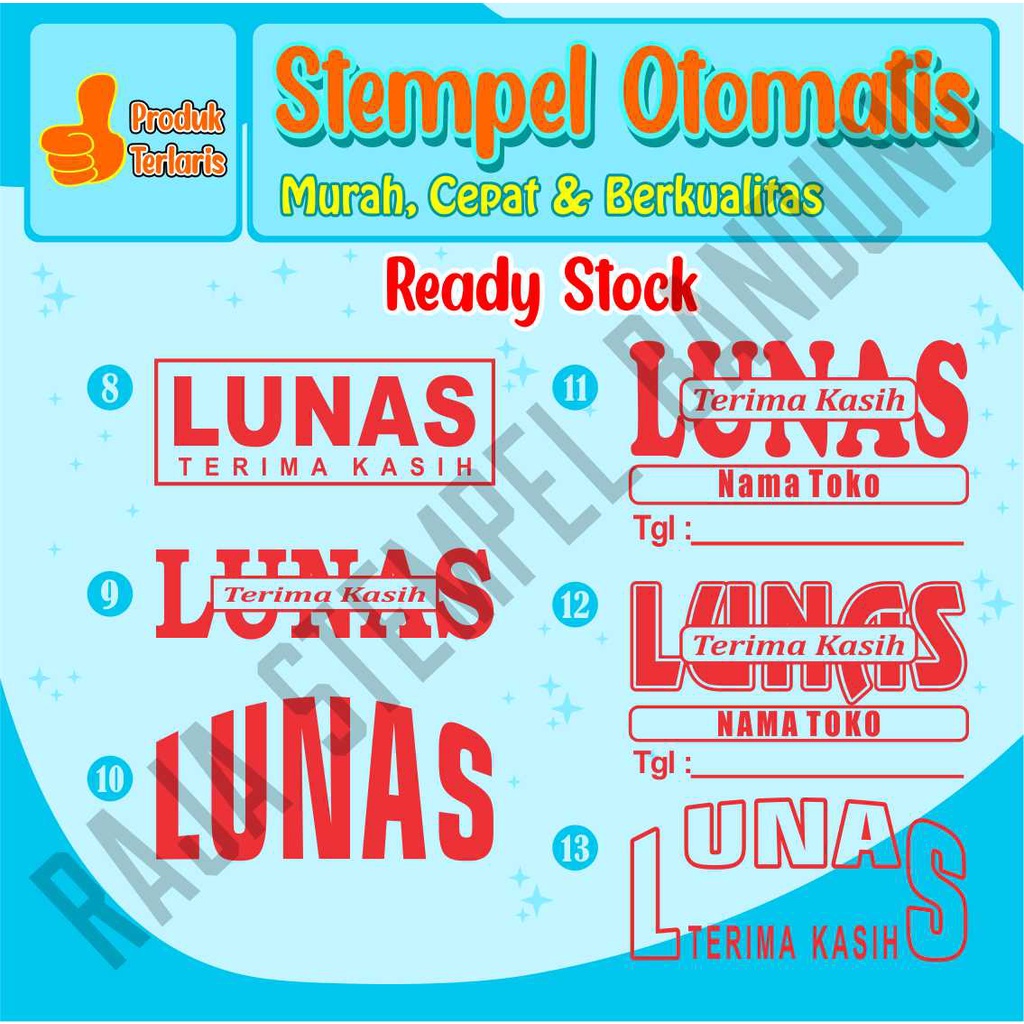 

iK! STEMPEL LUNAS CUSTOM PLUS TANGGAL I STAMPEL OTOMATIS LUNAS DAN TANGGAL I STEMPLE LUNAS MINI