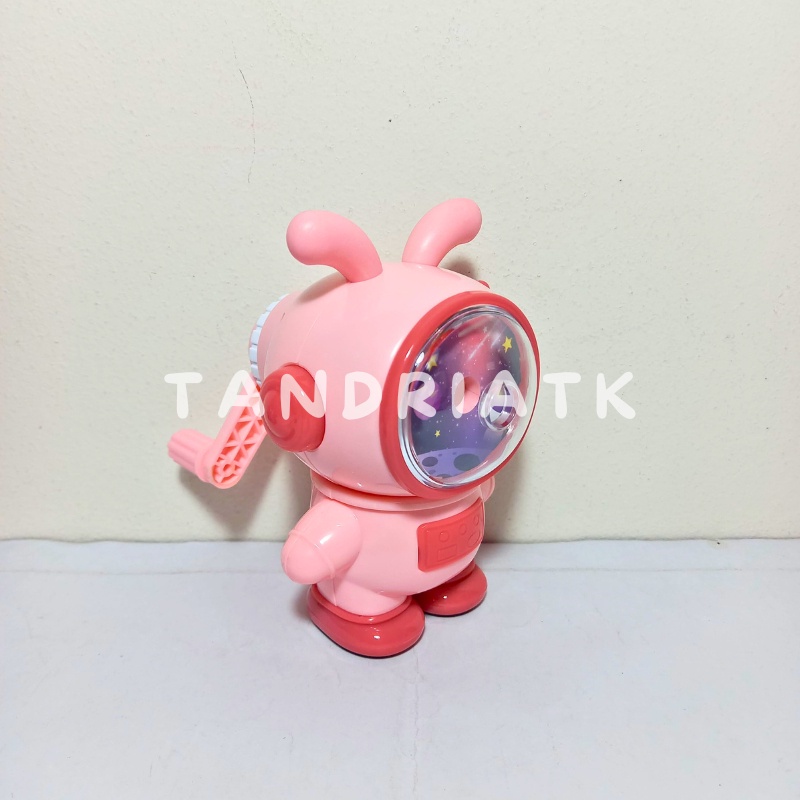 

iK! [FREE BULE+DUS] Serutan Rautan Meja Putar Duduk Fancy Rait Astronout Kelinci Astronot 18126