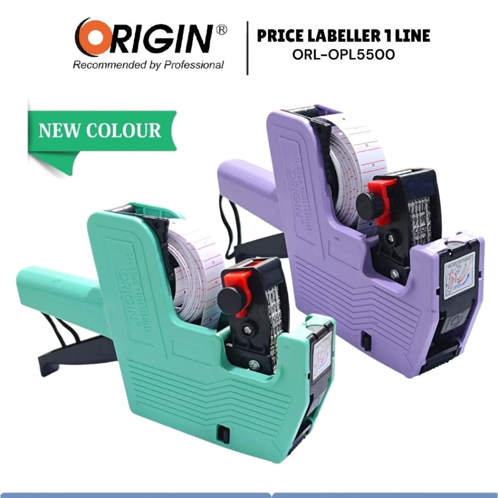 

iK! mesin label 1 baris labeller pastel kode opl 5500 ( ungu pastel / hijau pastel / orange pastel /