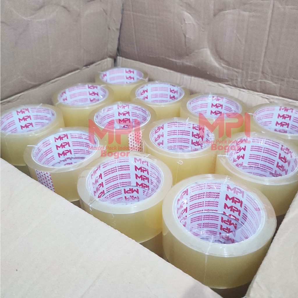 

iK! 1 SLOP ( 6 PCS ) - Lakban Coklat - Bening MPI 45 mm x 80 Yard / Lakban Packing - MPI Bogor