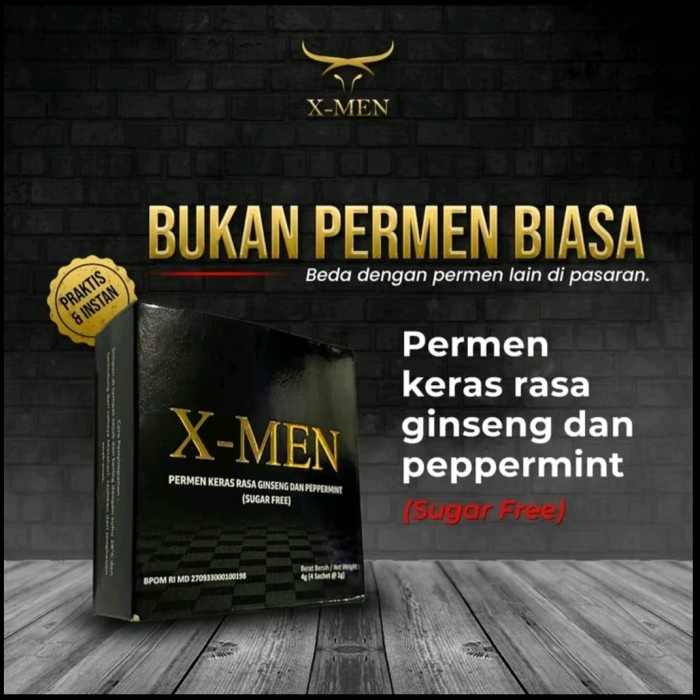 

Terbaru Xmen Permen Rasa Peppermint 1 Kotak Isi 4 Pcs, Permen Xmen, Permen Ginseng, Candy Xmen,Xmen