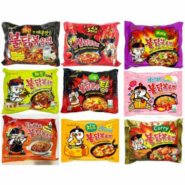 

Ready [Logo Halal] Samyang Stew Nuclear Mala Curry Jjajang Carbo Ramen Korea