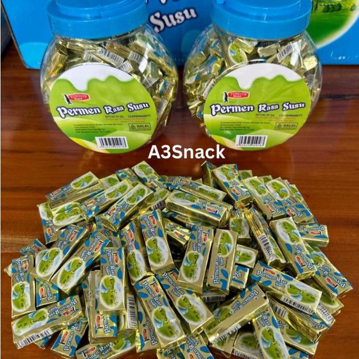 

Terlaris Permen Lunak Rasa Susu 1 Toples Isi 100 Pcs Ready